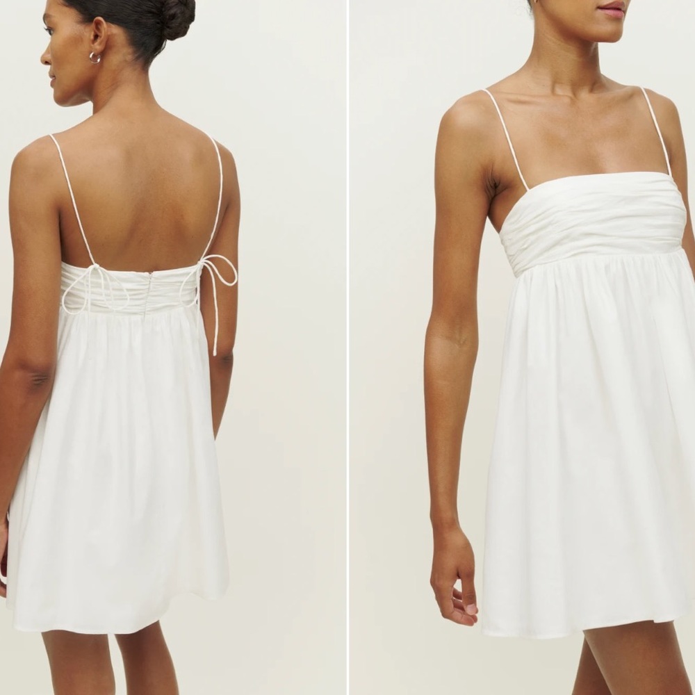 Reformation white Catarina dress